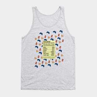 Gamer Nutrition Facts Tank Top